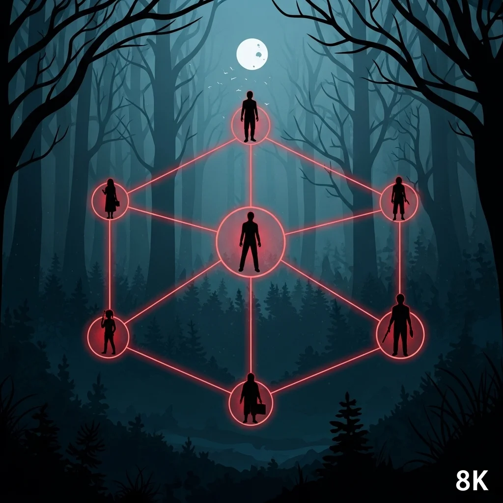 등장인물 관계도: 누가 누구를 위협하는가?