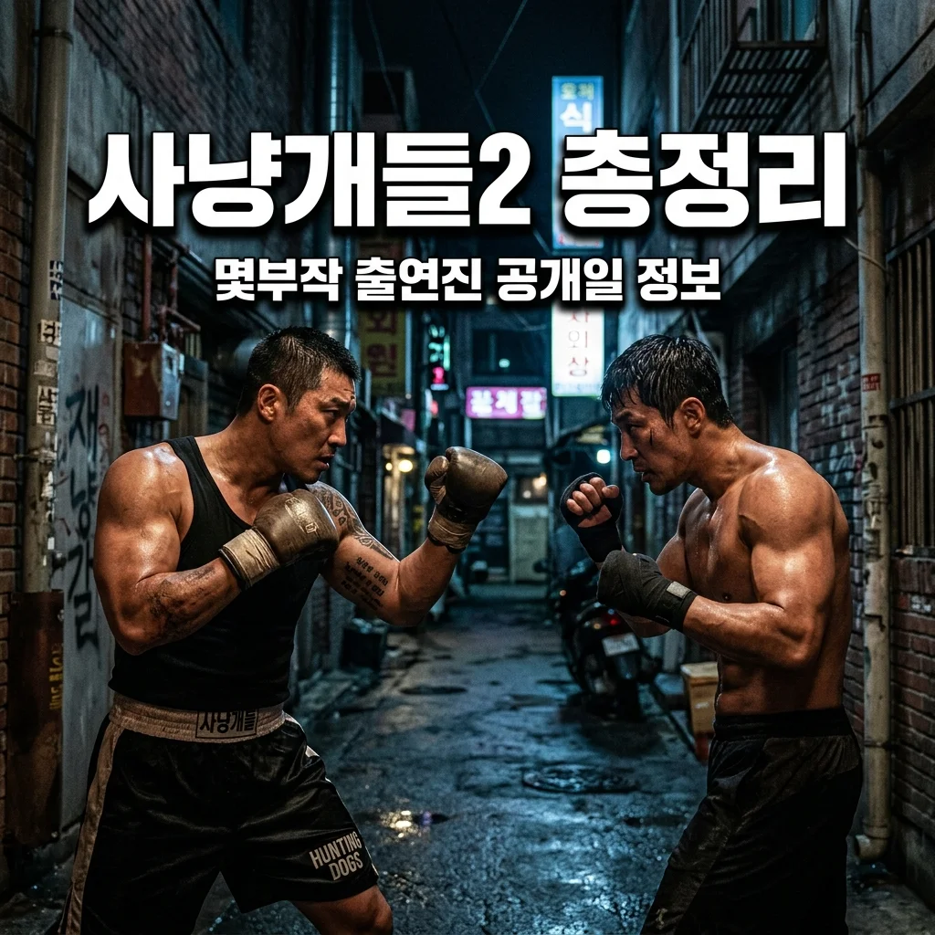 사냥개들 시즌2 몇부작 완결일은? 우도환 이상이 정지훈 역대급 라인업 총정리