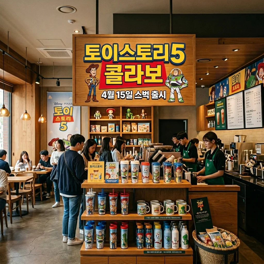 스타벅스 토이스토리 5 콜라보 출시일 4월 15일 확정! MD 텀블러 실물 리뷰
