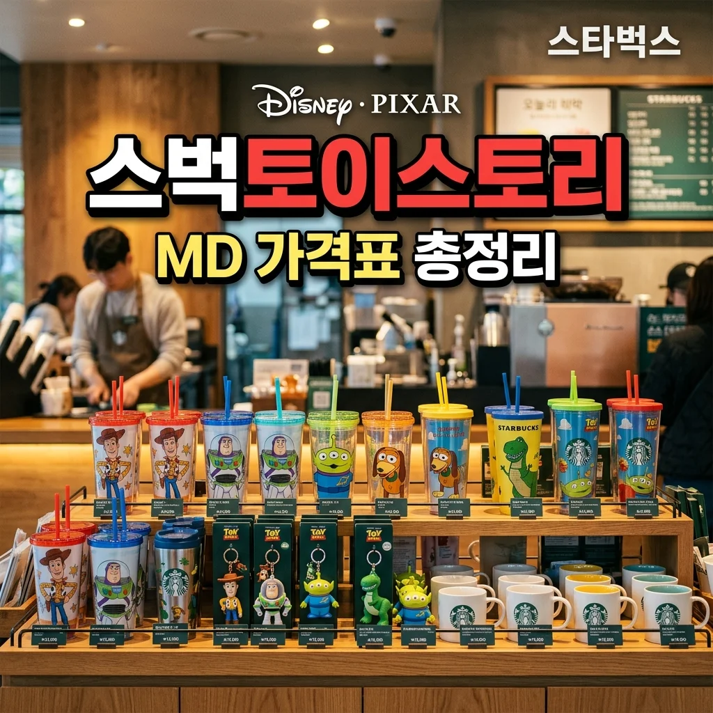 스타벅스 토이스토리 MD 가격표 총정리! 우디 버즈 알린 포키 굿즈 실물 가이드