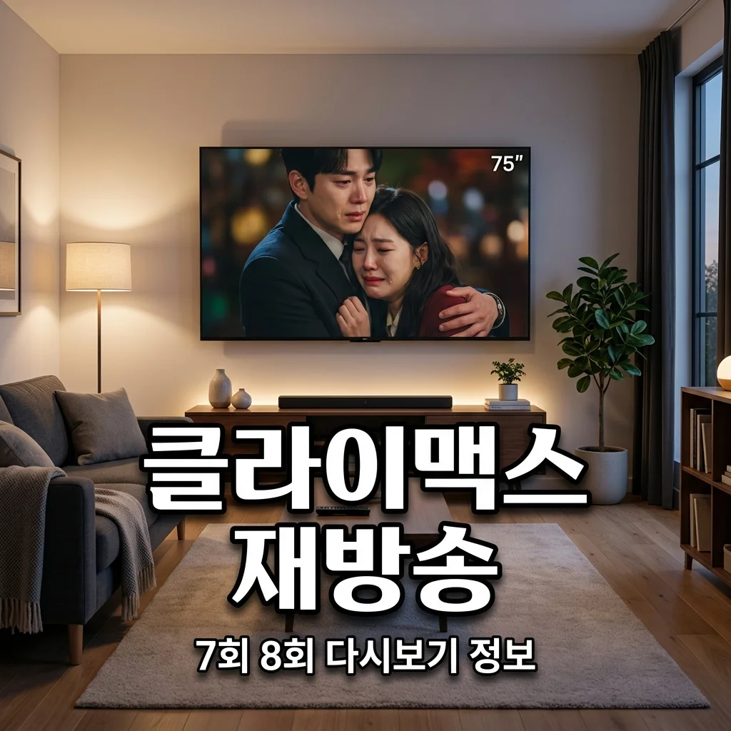 드라마 클라이맥스 7회 8회 재방송 채널 및 기본정보 총정리