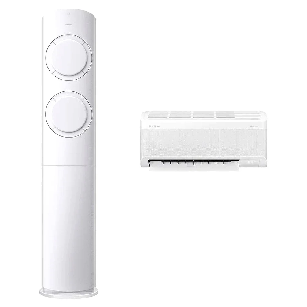 삼성전자 56.9㎡(17.2평) + 18.7㎡(5.7평) AI Q9000 홈멀티형 에어컨 AF60F17D11WRT + 리모컨 세트 방문설치