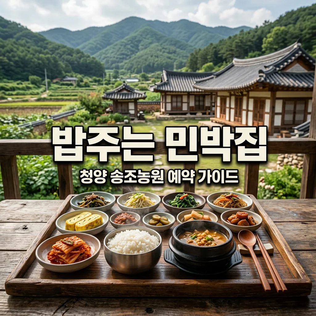 극한직업 밥주는 민박집 청양 송조농원 위치 가격 예약 방법 (8만원의 행복)