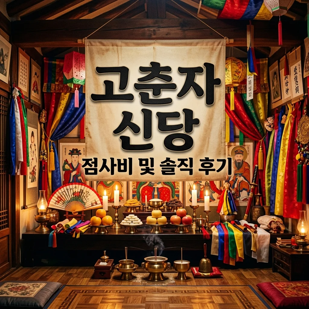 고춘자 신당 점사비 및 신점 후기: 진짜 용한지 예약 방법 총정리