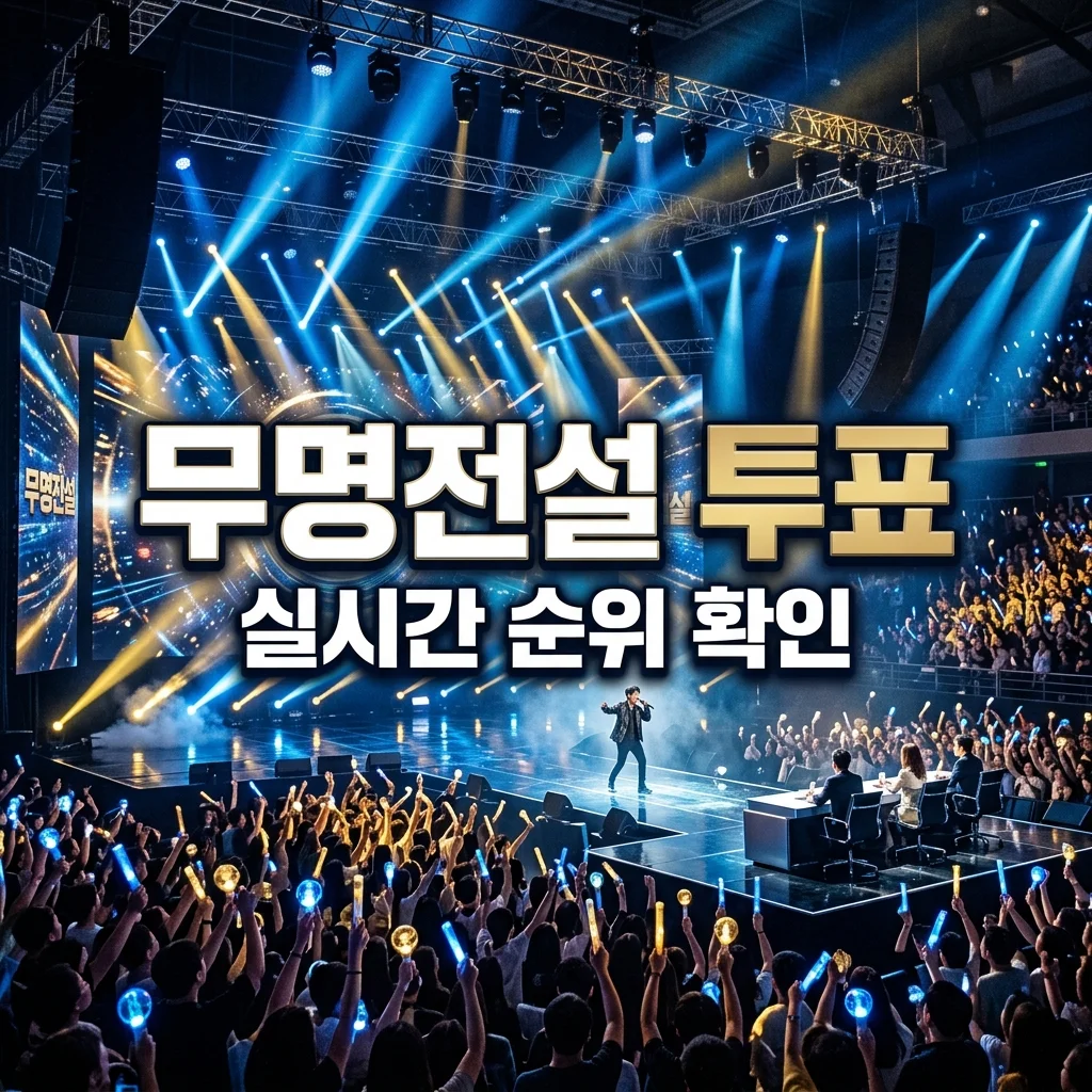 무명전설 대국민 투표 방법 및 실시간 순위 가이드! 최애 참가자 응원하기