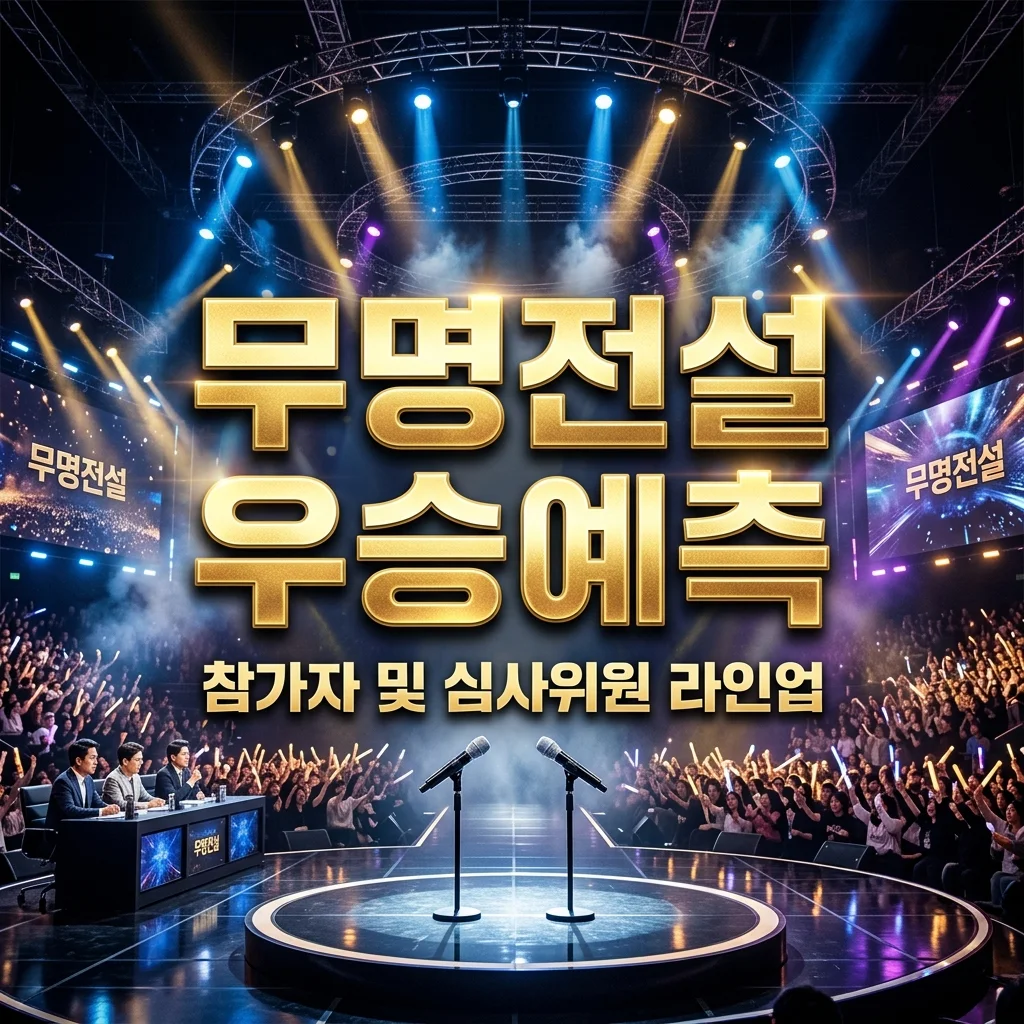 무명전설 참가자 명단 및 심사위원 라인업! 우승 후보 1위 예측 분석