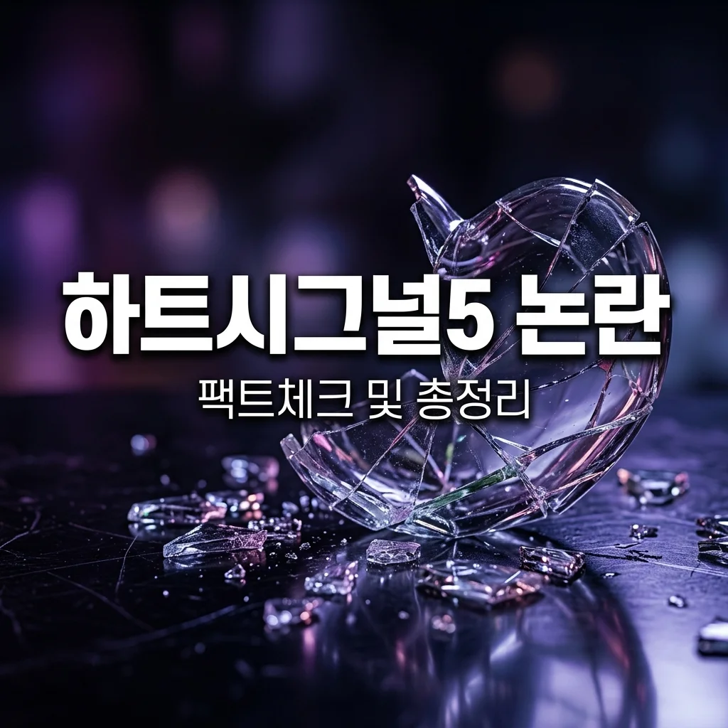 하트시그널5 출연진 논란 총정리: 학폭 인성 찌라시 팩트체크 및 방송 편집 여부