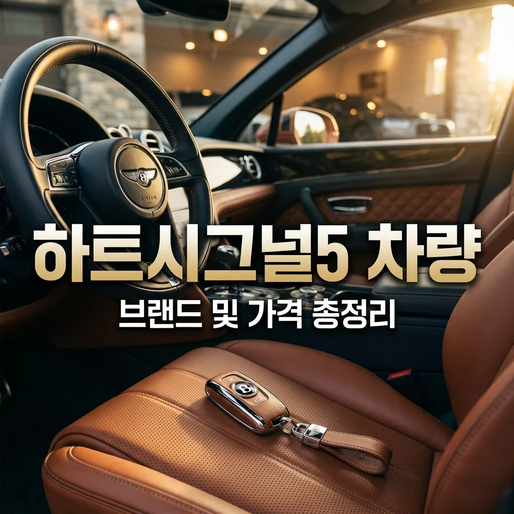 하트시그널5 출연진 자동차 브랜드 종류 및 가격 총정리 (첫 만남 차량 협찬 정보)