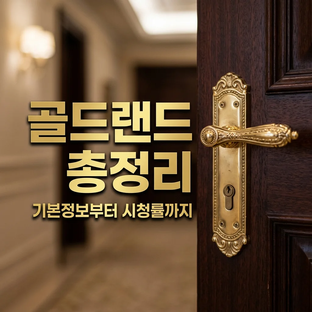 드라마 골드랜드 기본정보 등장인물 관계도 및 첫방송 시청률 확인