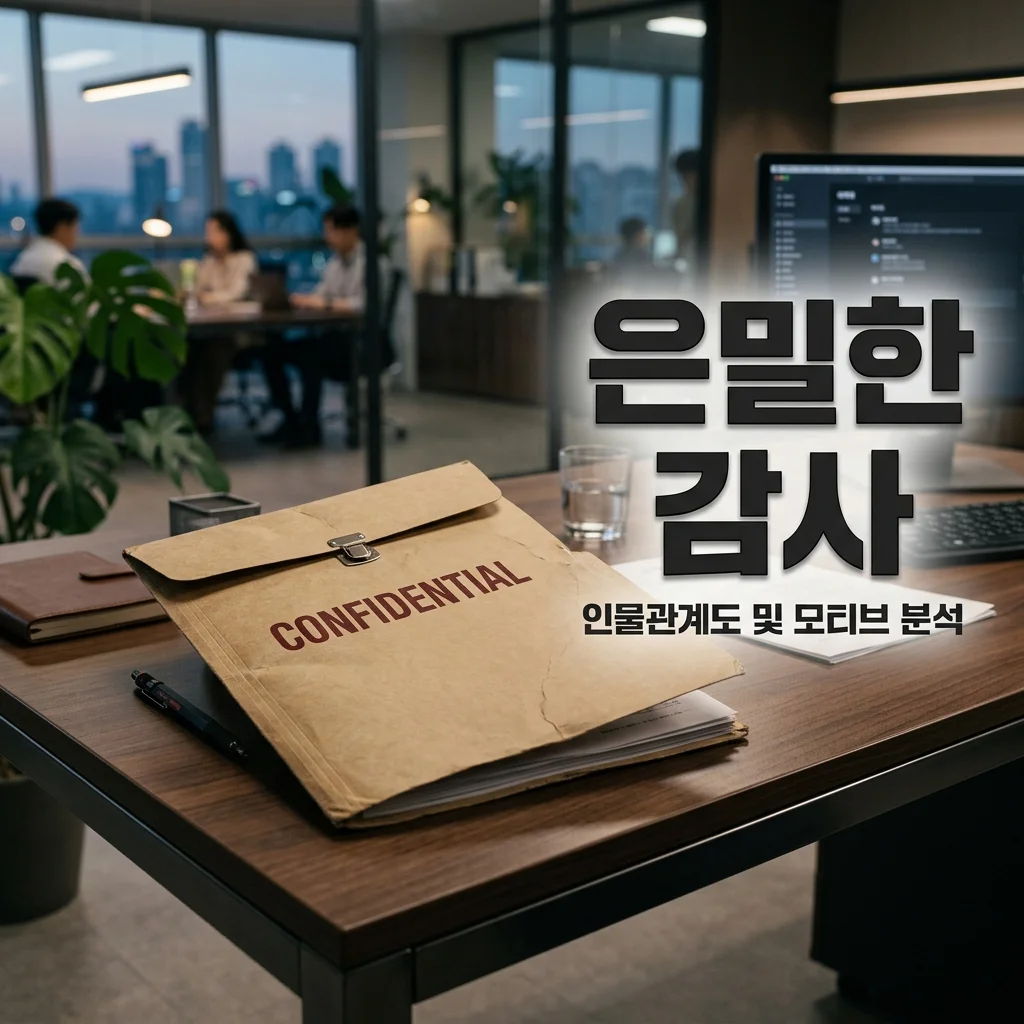 은밀한 감사 인물관계도 및 실제 모티브 사건 총정리! 신혜선 공명 케미 분석