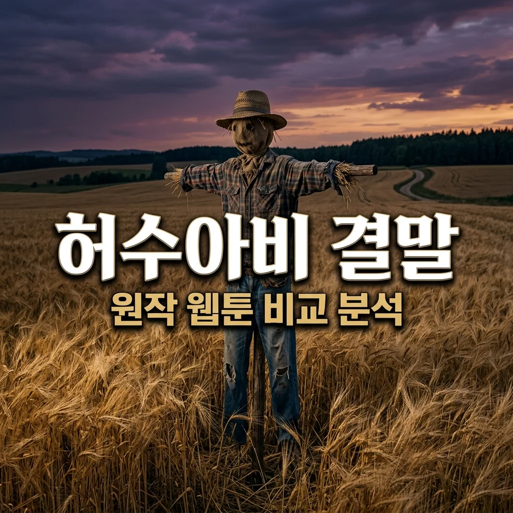 드라마 허수아비 결말 해석 및 원작 웹툰 차이점 완벽 비교 분석
