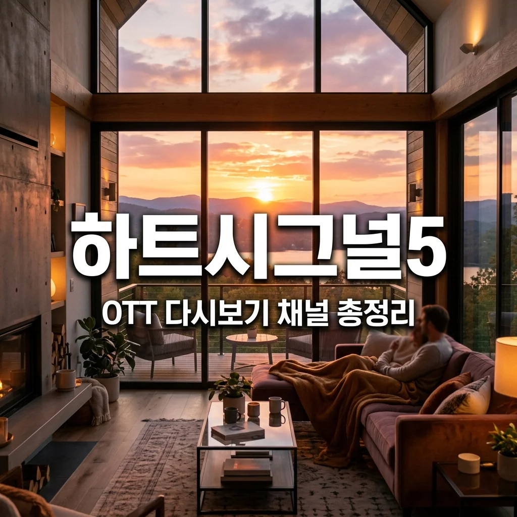 하트시그널5 OTT 다시보기 총정리 | 넷플릭스 티빙 출연진 본방송 채널 정보