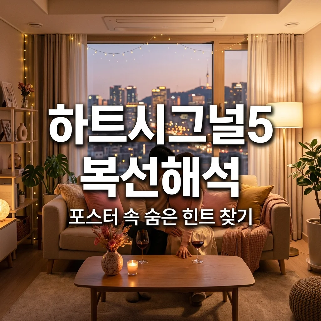하트시그널5 출연진 메인 포스터 공개! 숨겨진 러브라인 복선 1분 해석