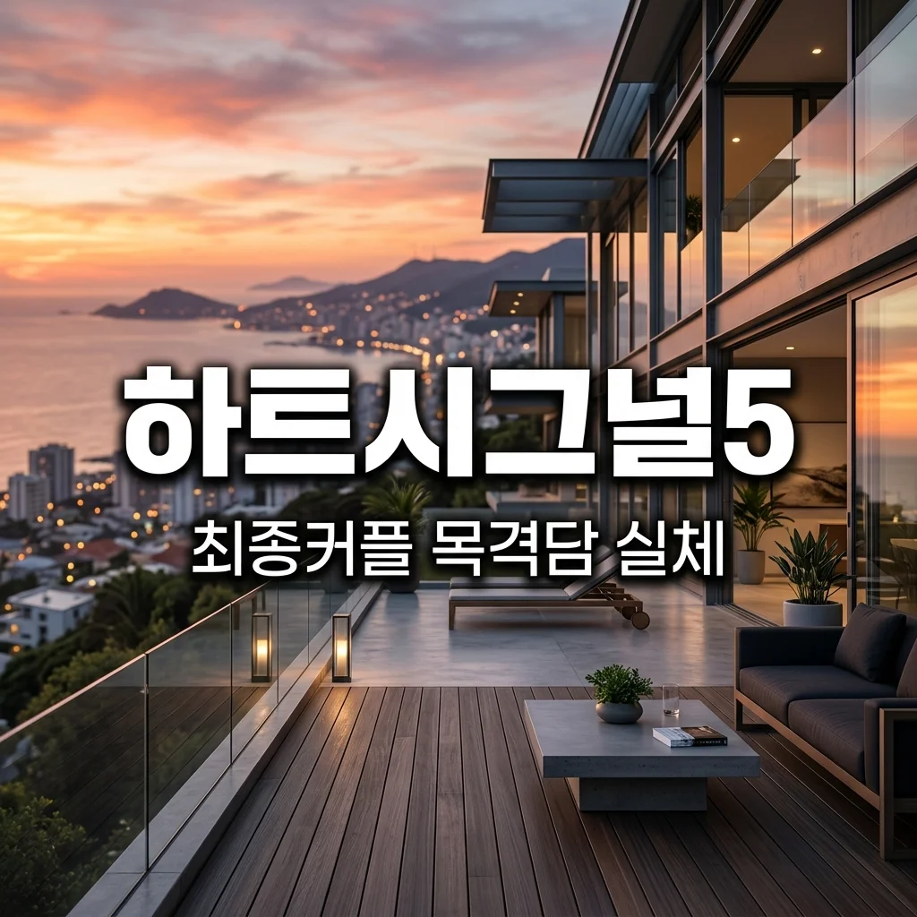 하트시그널5 출연진 현커 목격담 및 최종 커플 스포 진짜일까?